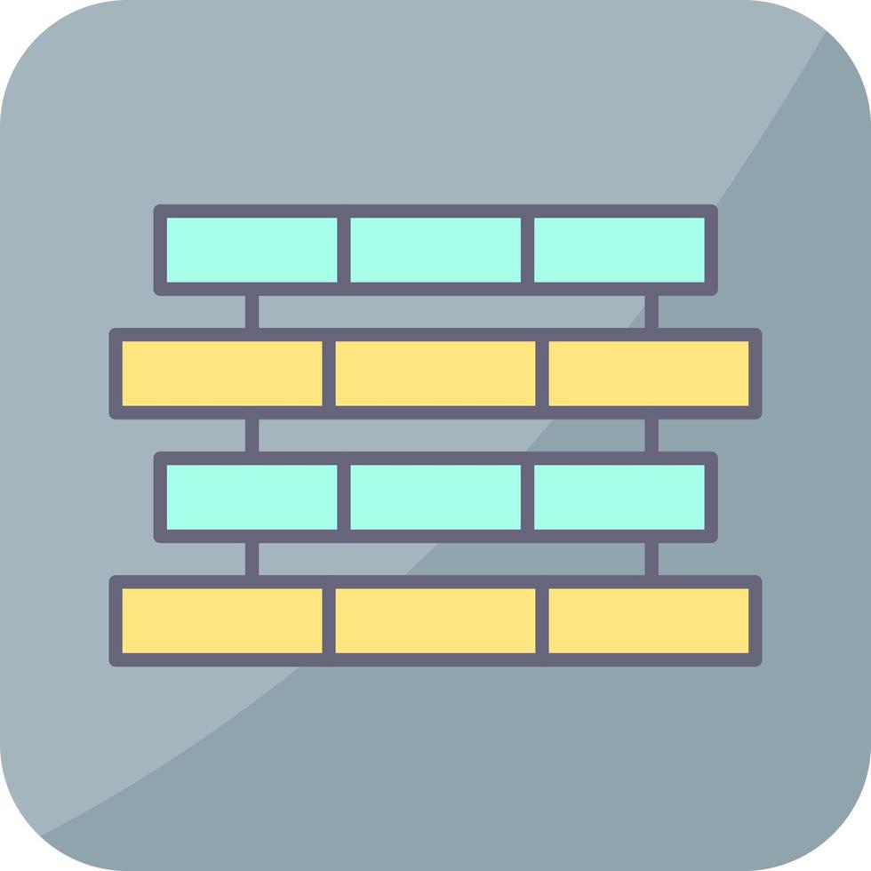 Unique Bricks Vector Icon