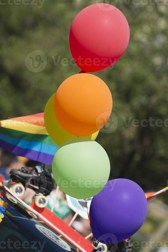 peace flag balloons photo