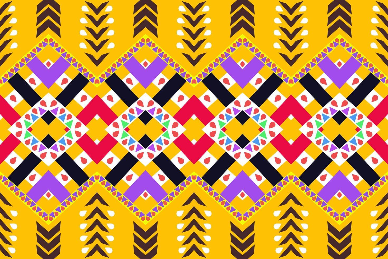 Traditional ethnic geometric fabric seamless pattern 18751894 Vector ...