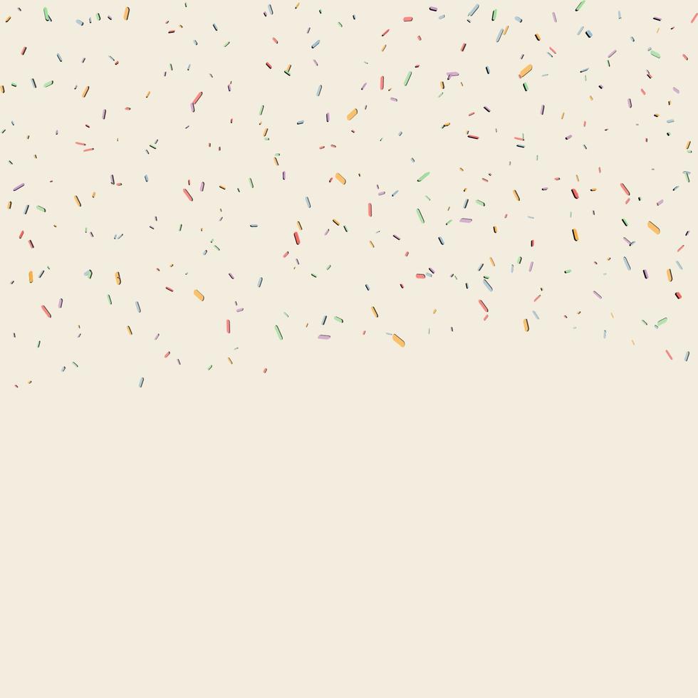 Colorful sprinkles background vector