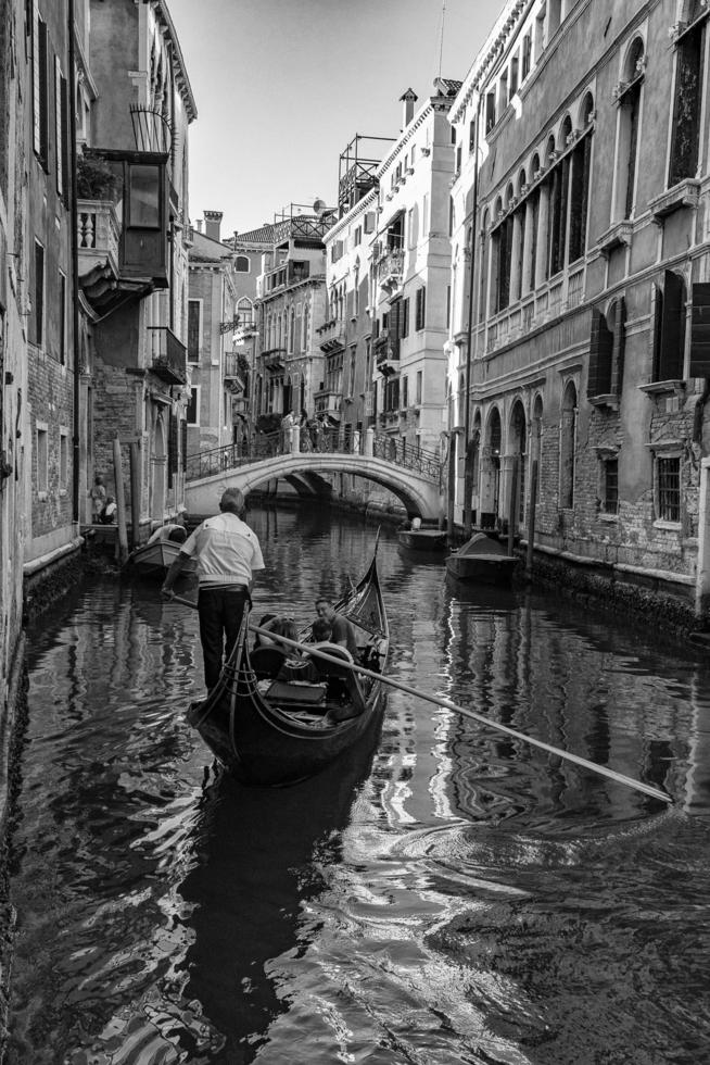 VENICE, ITALY - SEPTEMBER 15 2019 - Gondola ride in Venice photo