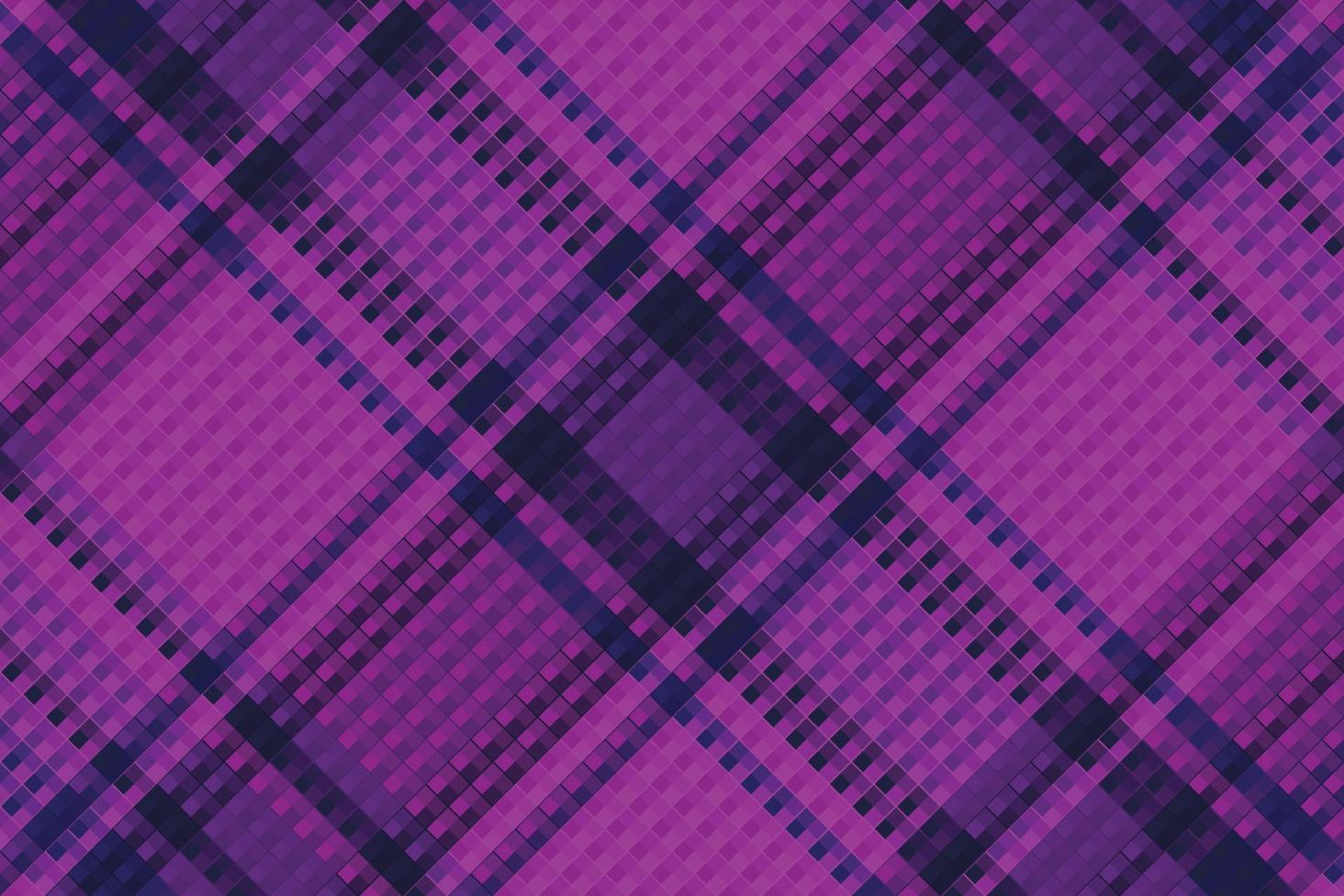 Tartan plaid pattern with dark color. vector