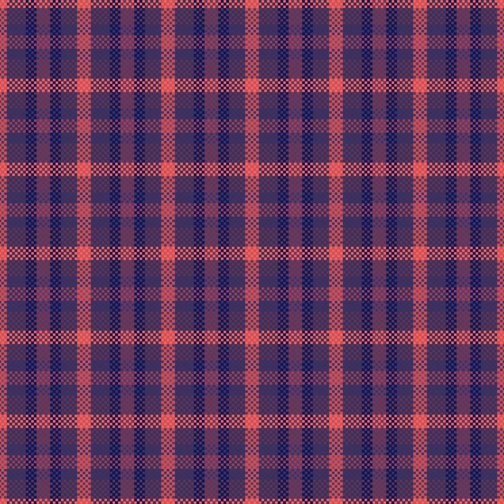 Tartan plaid pattern with dark color. vector