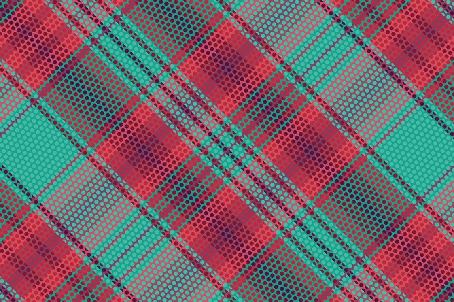 Tartan plaid pattern with dark color. vector