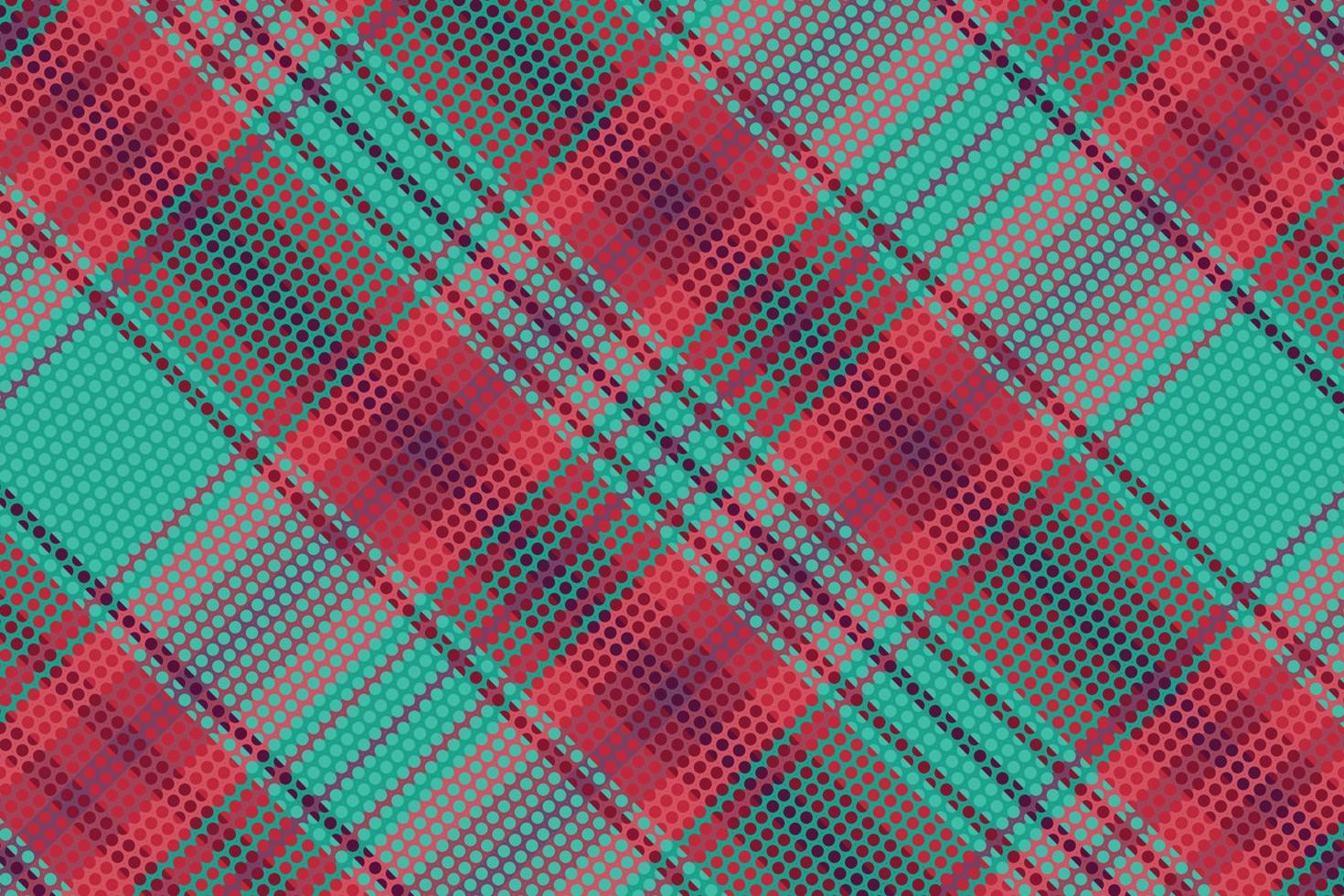 Tartan plaid pattern with dark color. vector