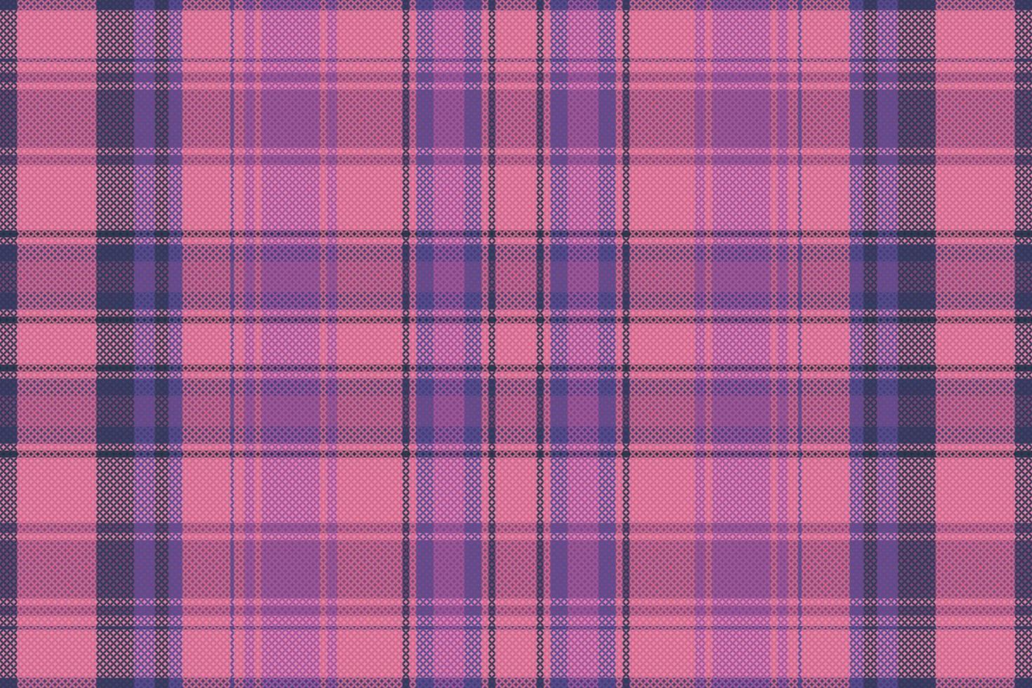 Tartan plaid pattern with dark color. vector