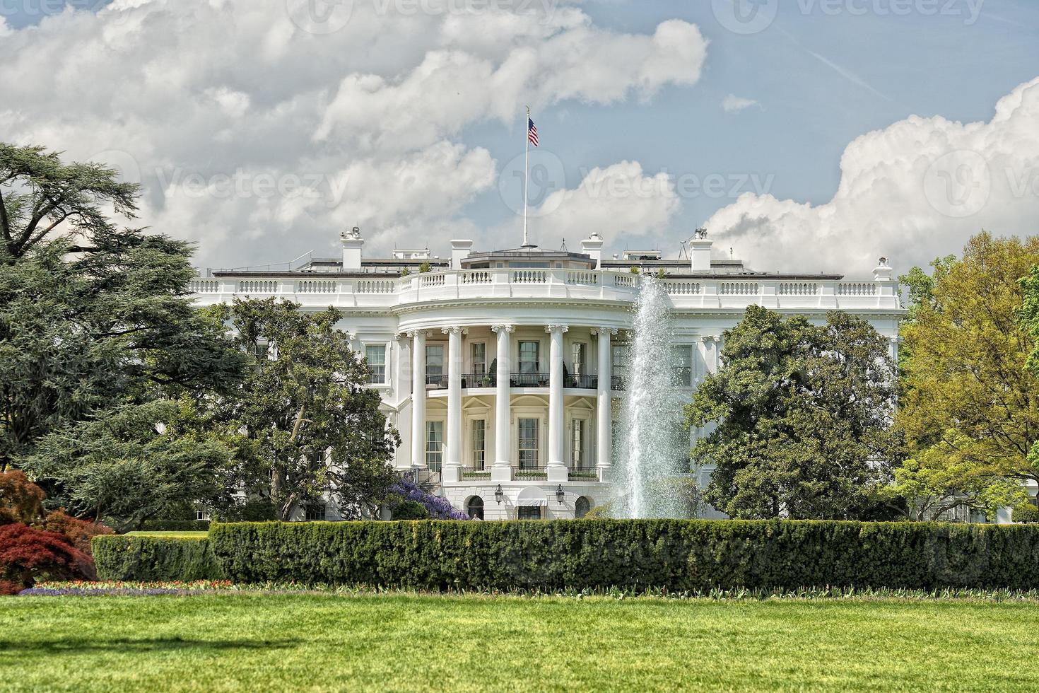 vista de la casa blanca de washington dc foto