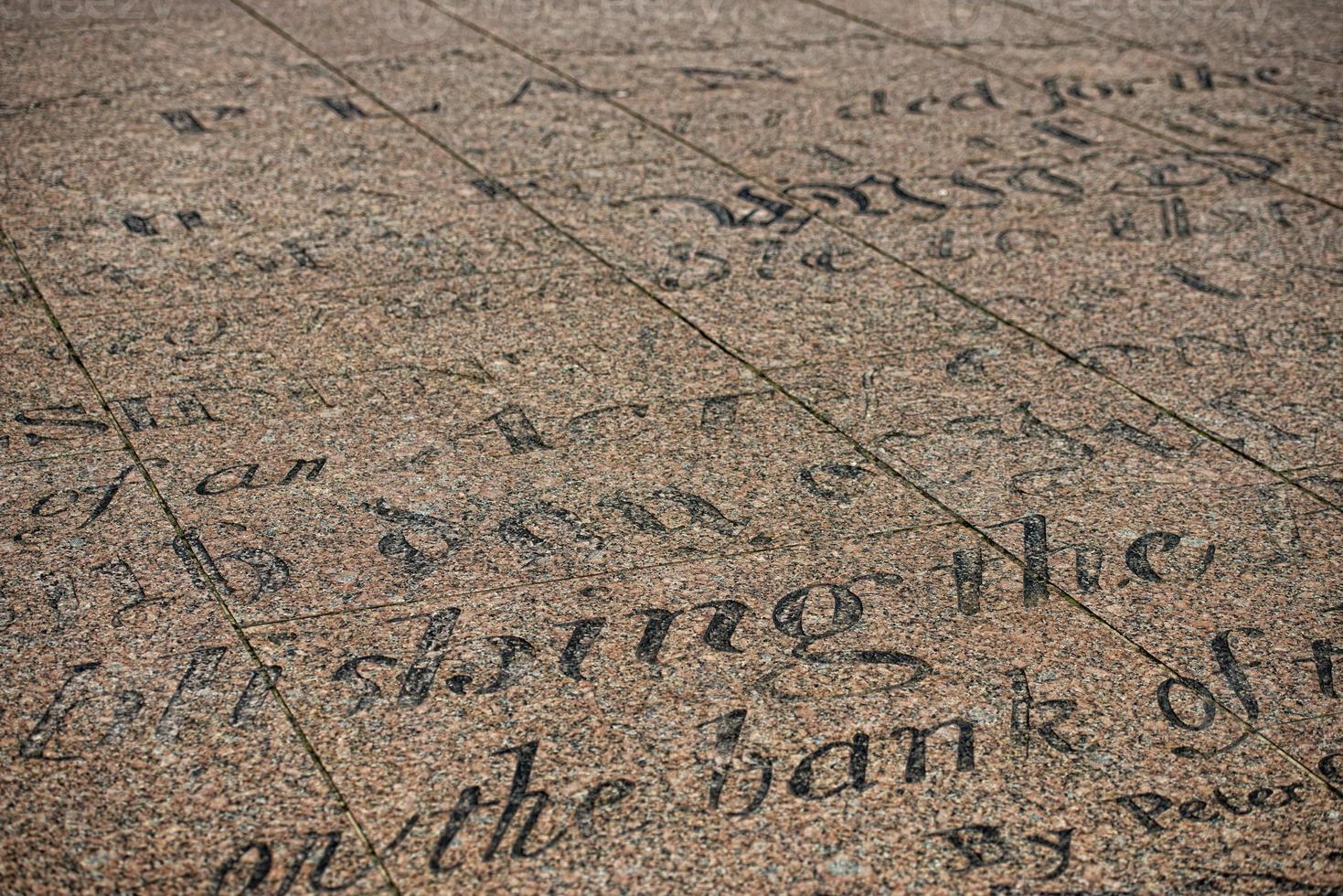 Washington DC Freedom Plaza writings photo