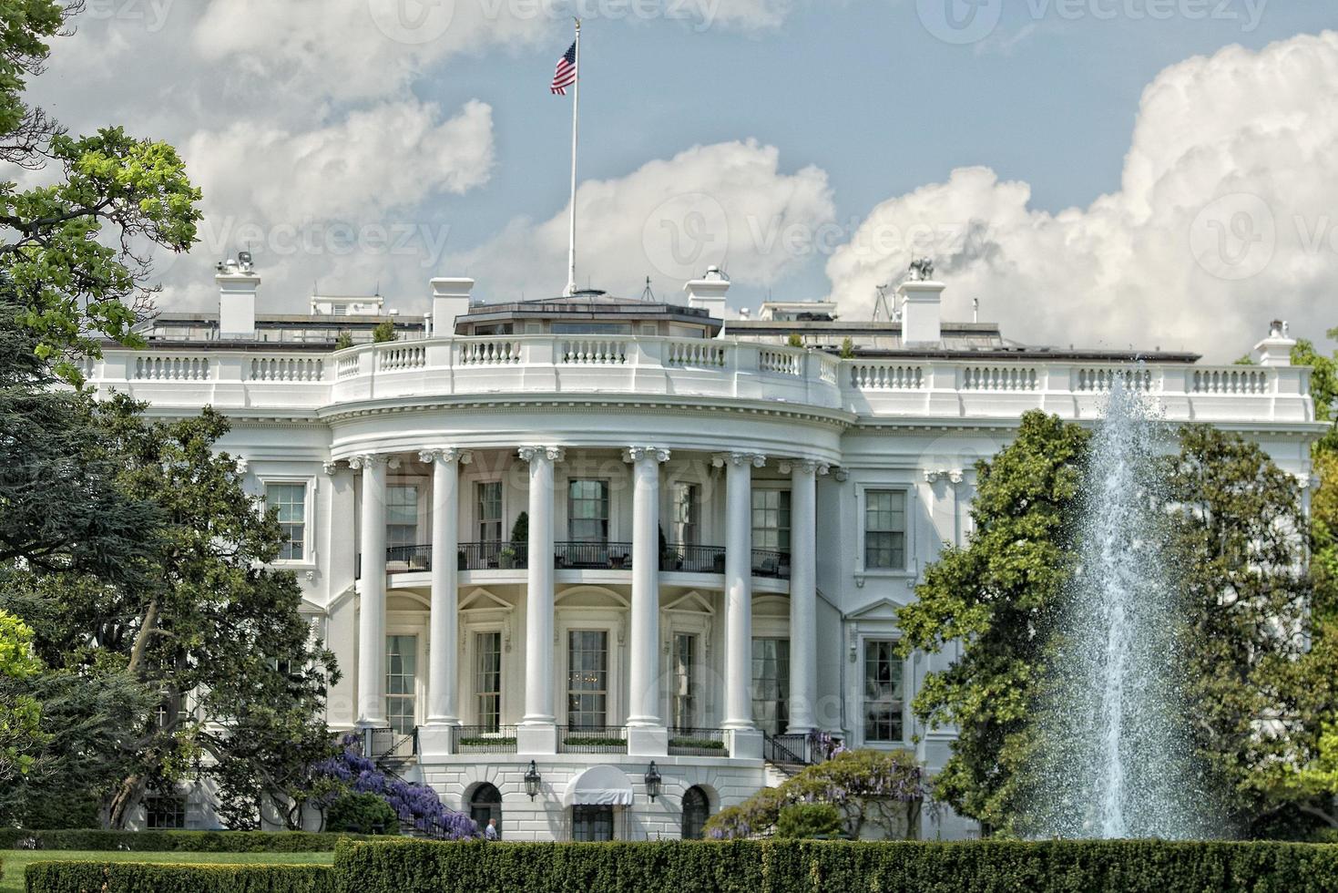 vista de la casa blanca de washington dc foto