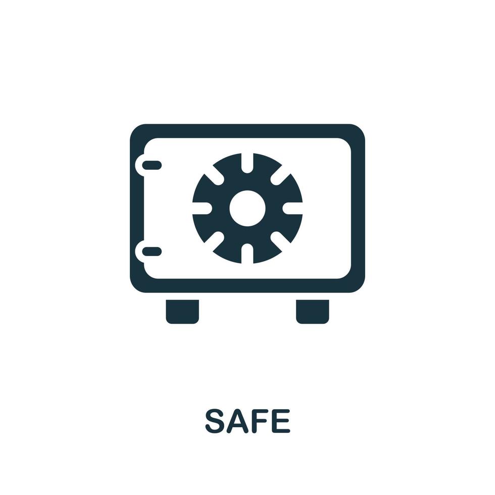 Safe icon. Simple element from jewelery collection. Creative Safe icon for web design, templates, infographics and more vector