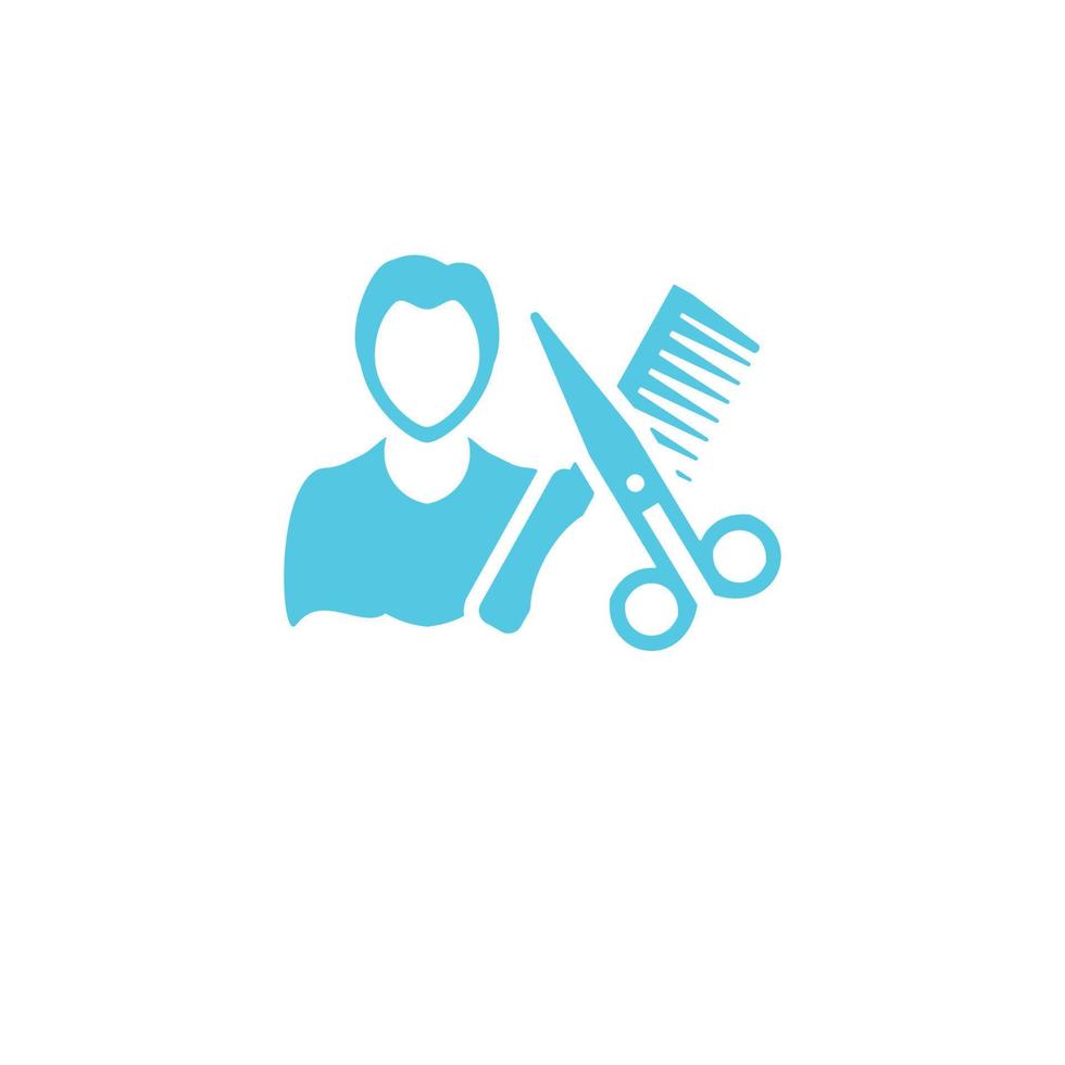 icono de barbería. elemento simple monocromático de la colección del centro comercial. icono de barbería creativa para diseño web, plantillas, infografías y más vector