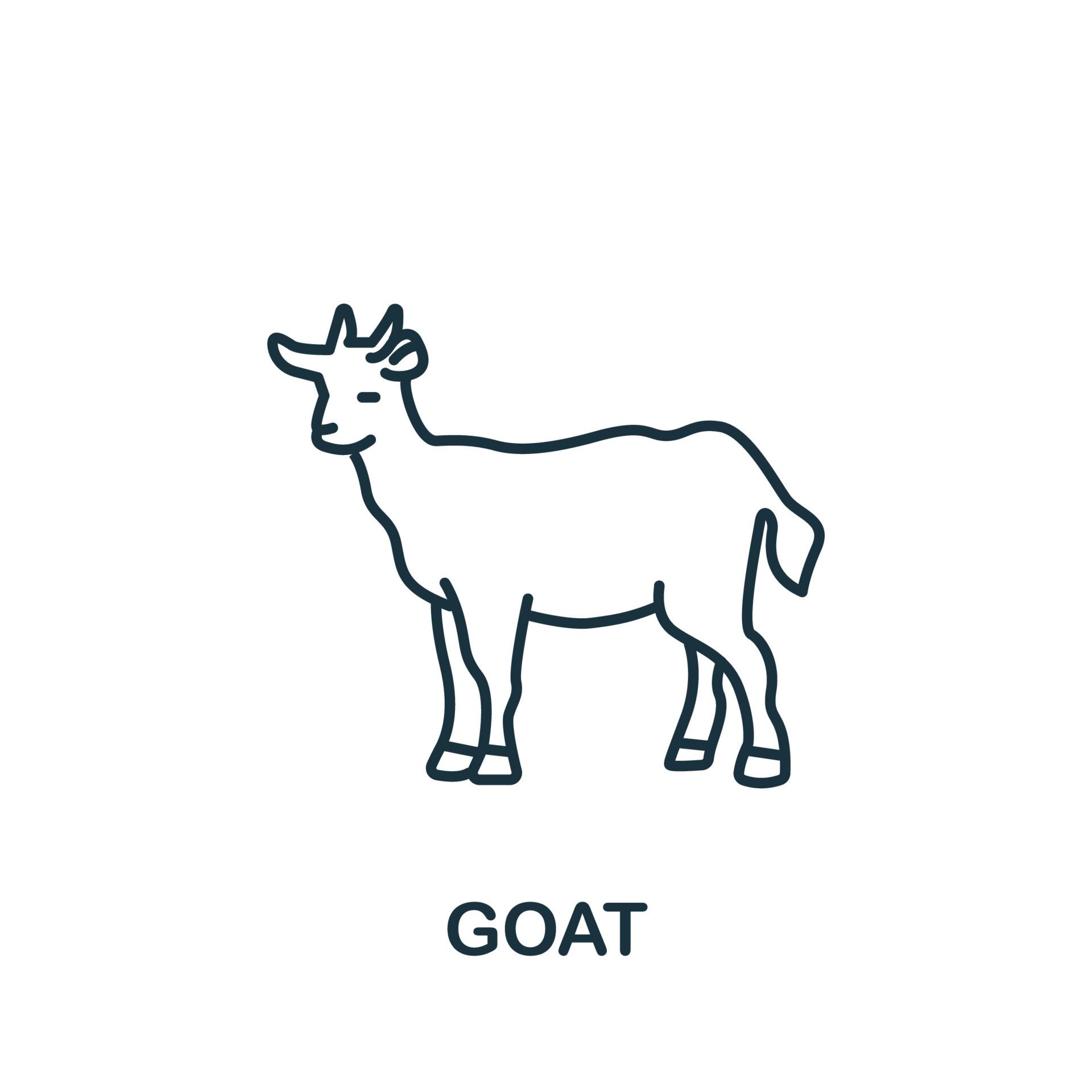 Simple Goat Drawing