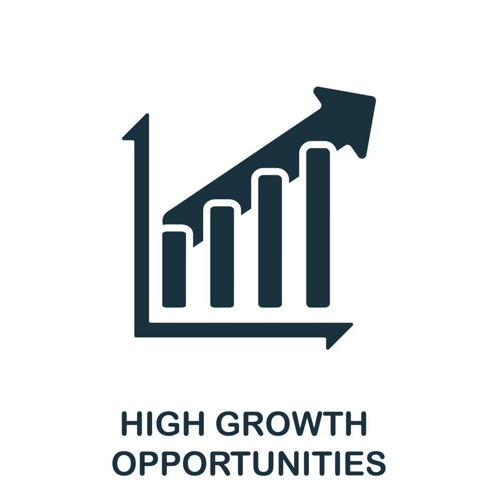 High Growth Opportunities icon. Simple element from investment collection. Creative High Growth