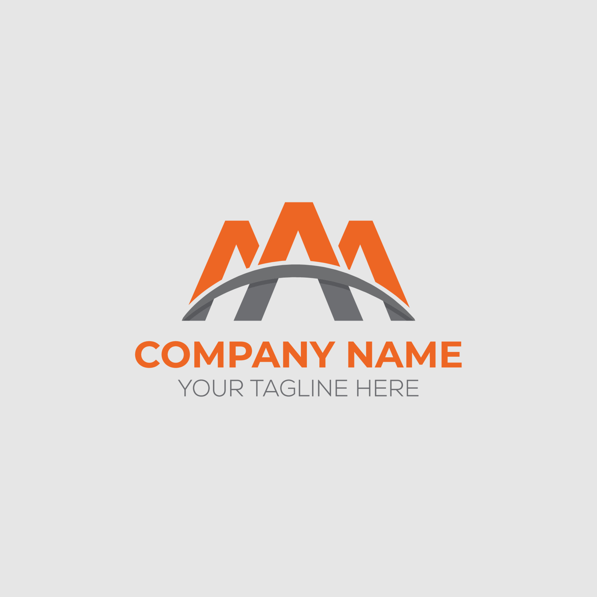 Vector modern monogram initial letter aaa logo design template 18752652
