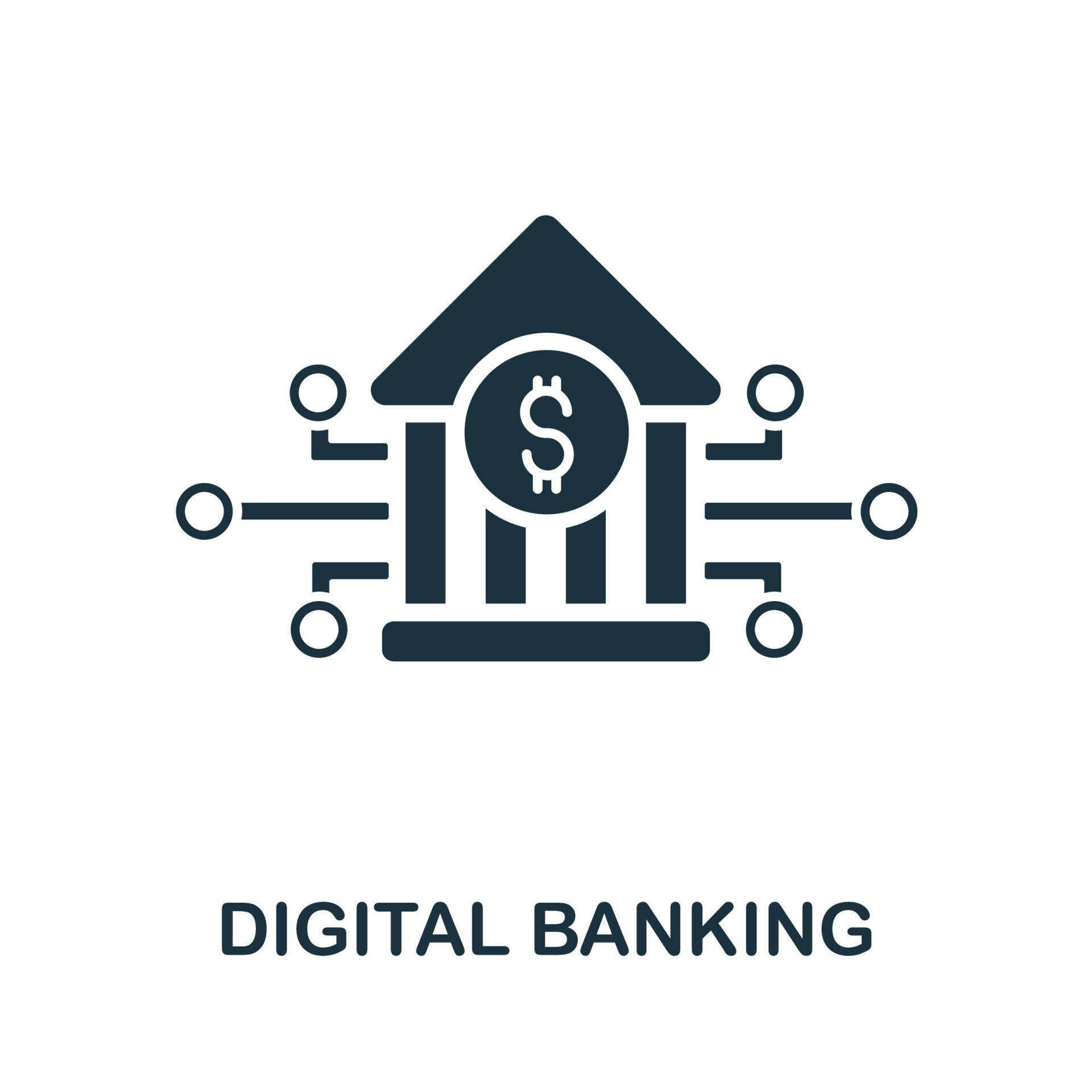 Digital Banking icon. Simple illustration from fintech industry 