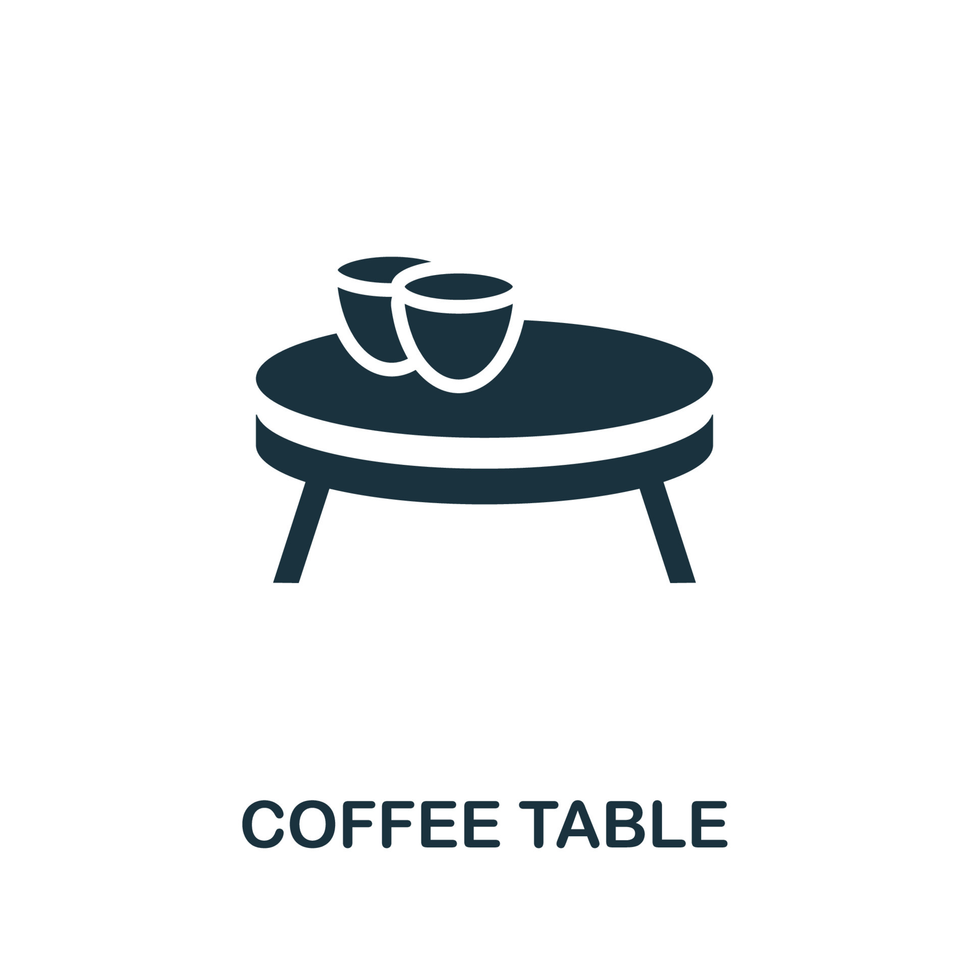 Coffee Table icon. Simple illustration from furniture collection