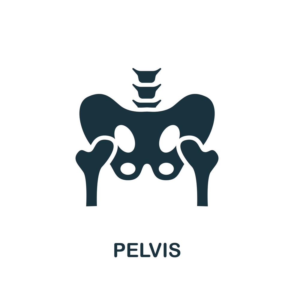 Pelvis icon. Simple element from internal organs collection. Creative Pelvis icon for web design, templates, infographics and more vector
