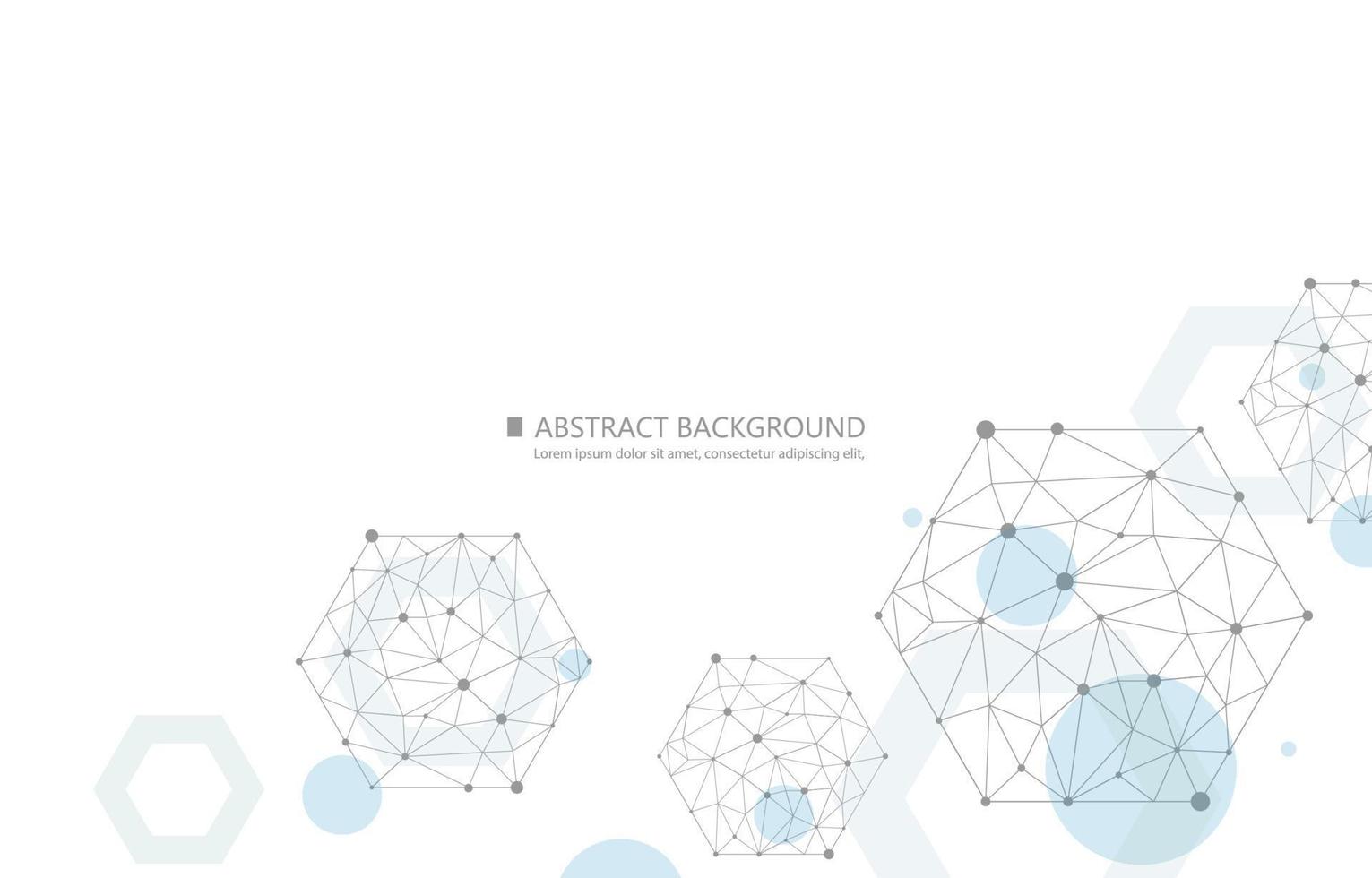 White abstract wallpaper vector geometric hexagons shape.polygon effect concept