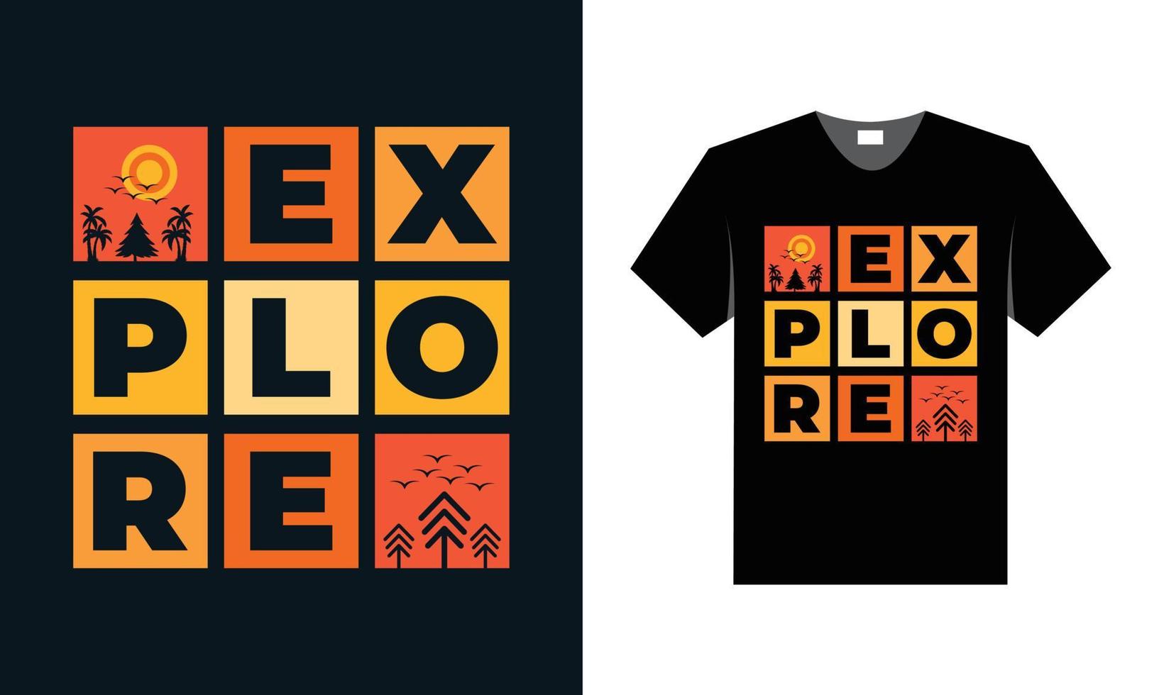 mejor camiseta de tipografía retro para amantes de los viajes y turistas vector