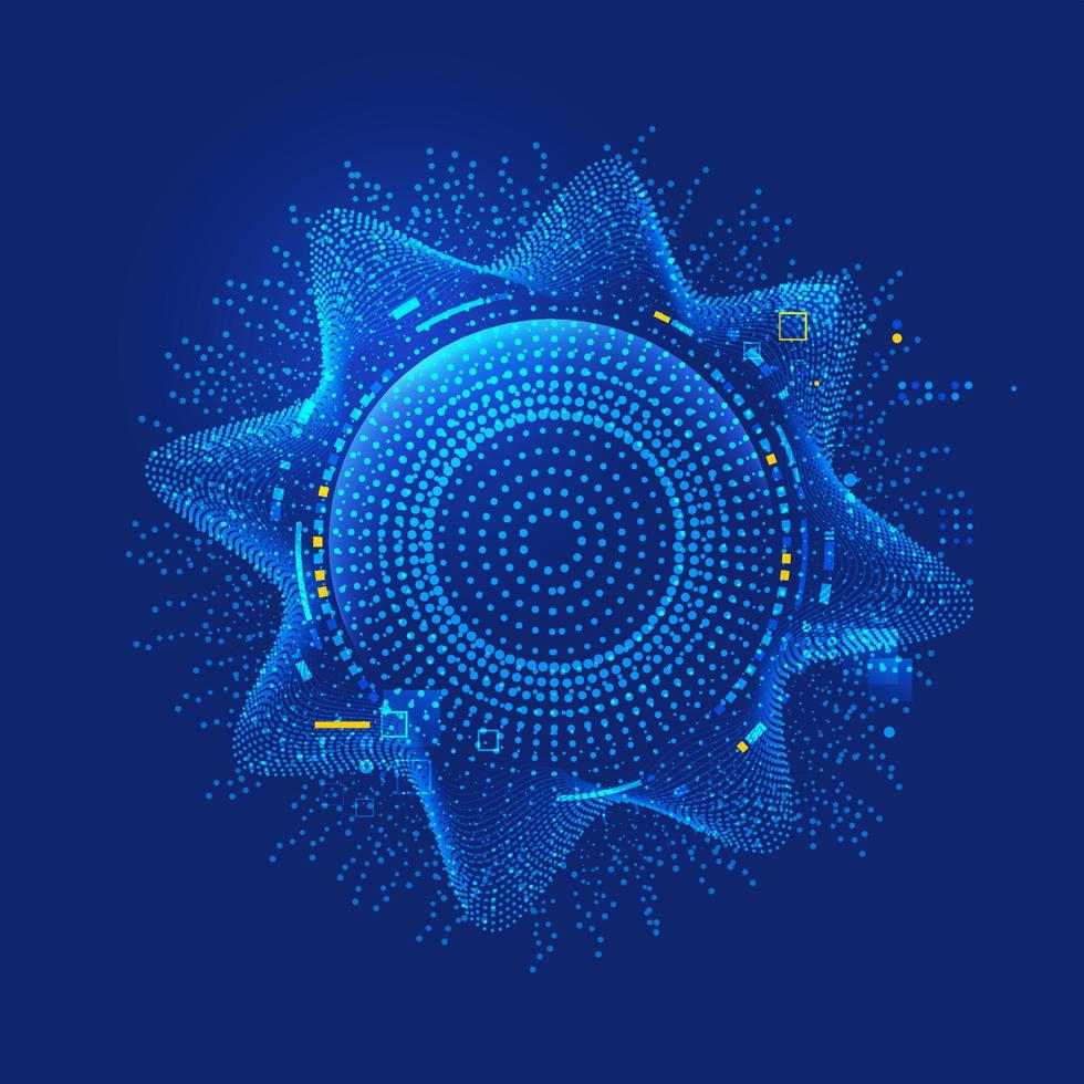 future eye abstract vector
