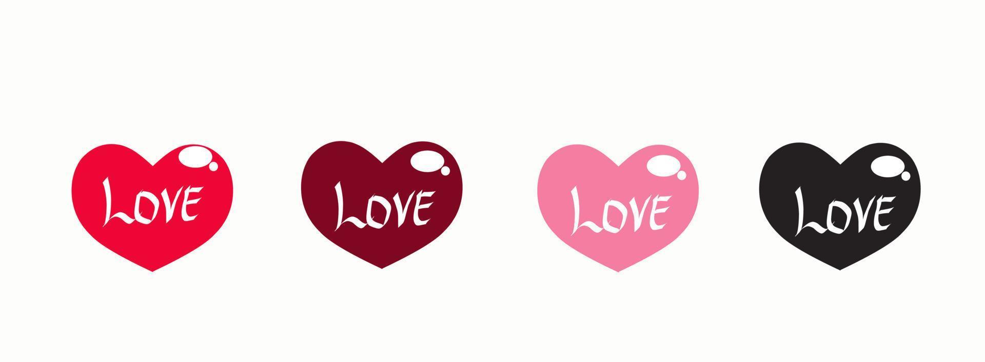 Love heart icon vector. Creative illustration romantic collection love symbols. Love concept. for Valentines day, Mothers day, wedding, love and romantic events vector