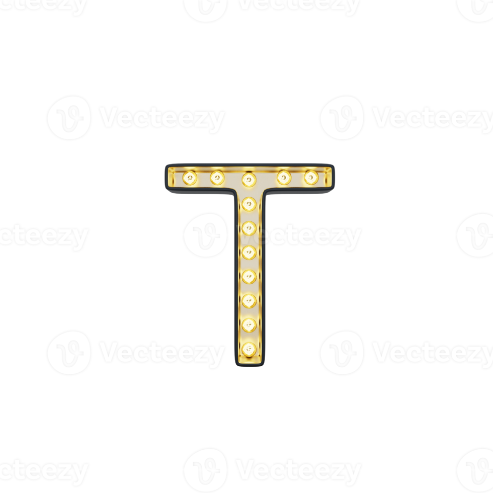 Marquee Alphabet T Light Box png