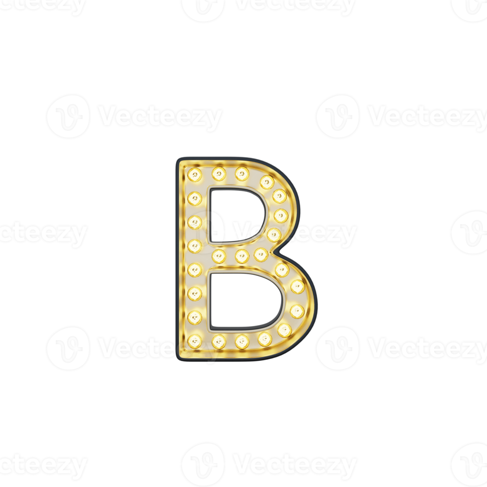 Marquee Alphabet B Light Box png