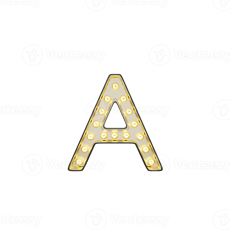 Marquee Alphabet A Light Box png