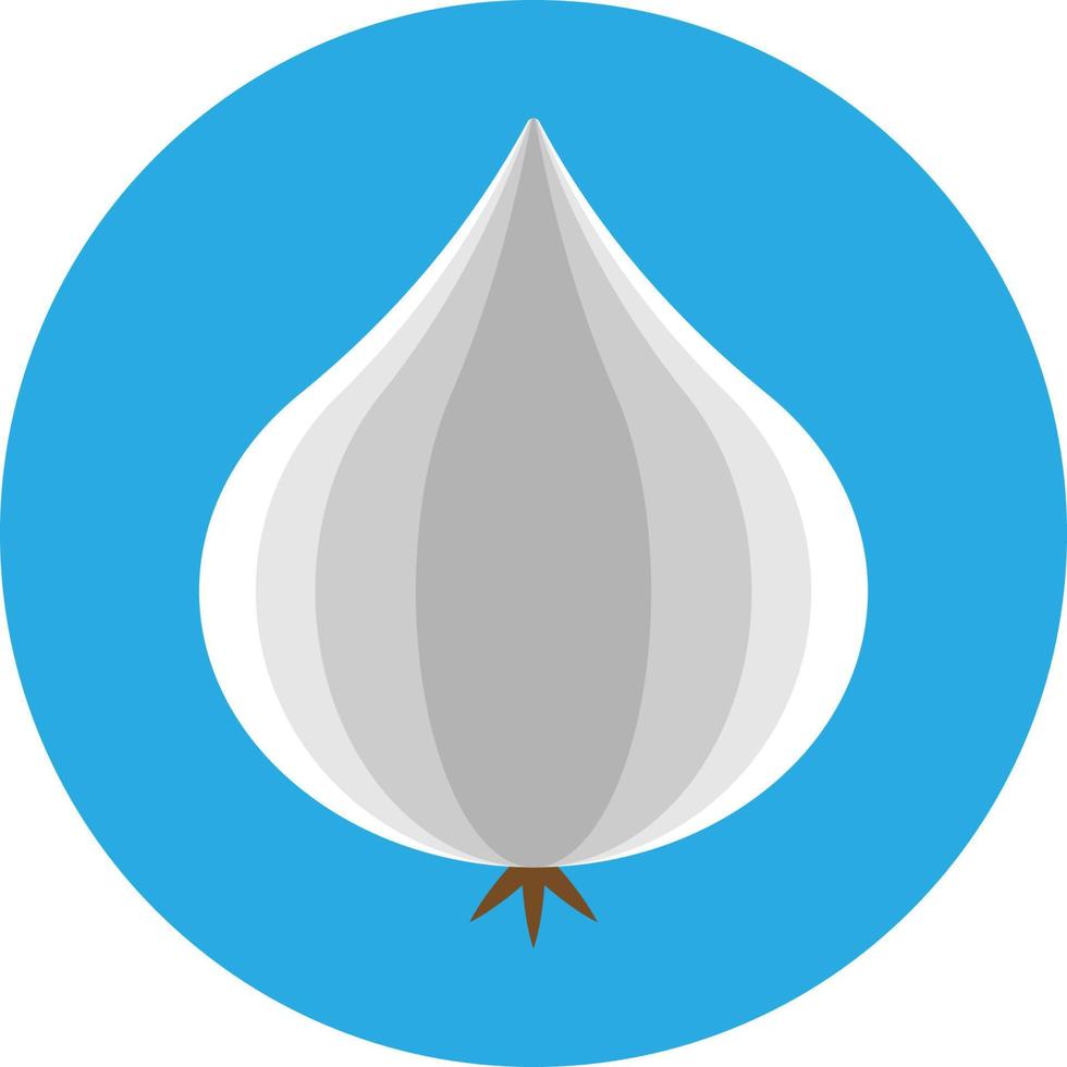 Garlic Vegetable Flat Icon vector