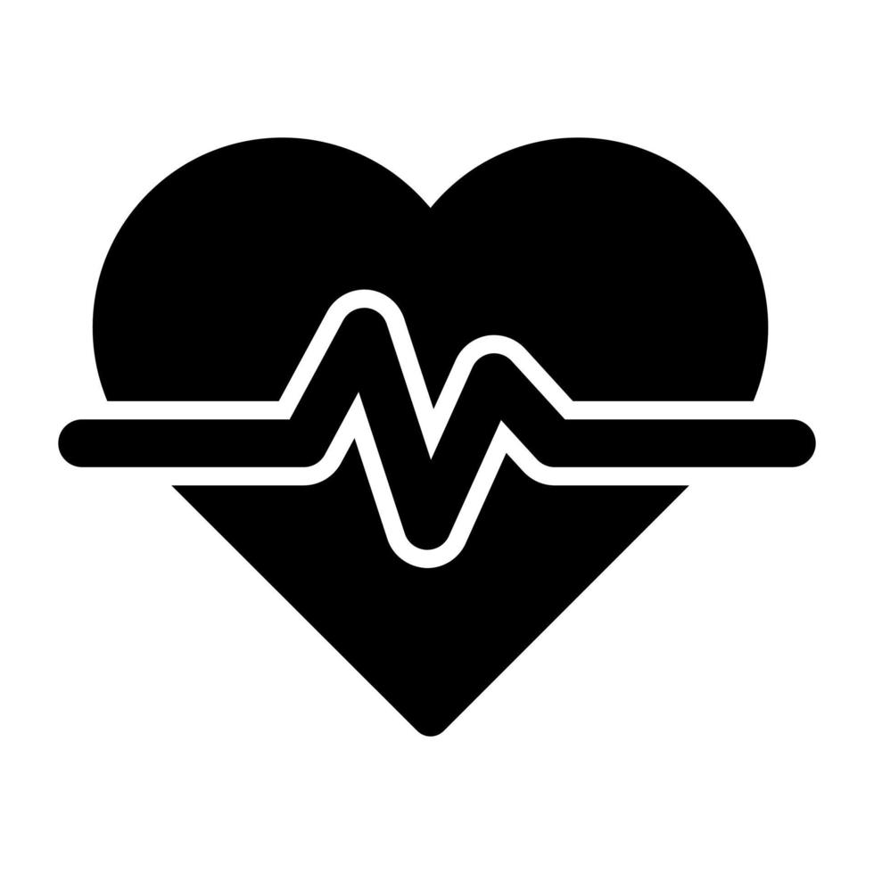 Heart beat, cardiology editable vector design