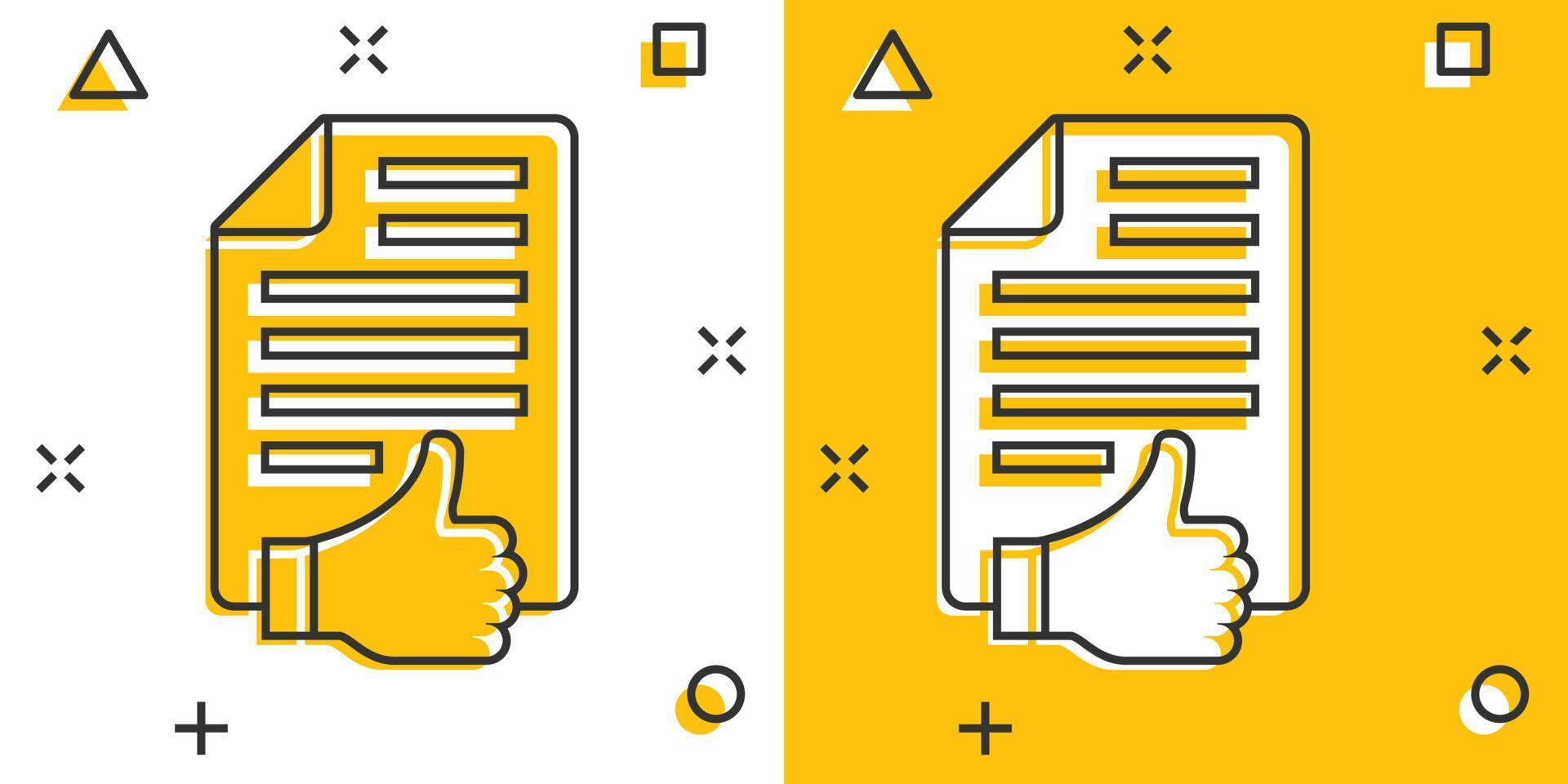 People hand with check mark icon in comic style. Accept cartoon vector illustration on white isolated background. Approval choice splash effect business concept.