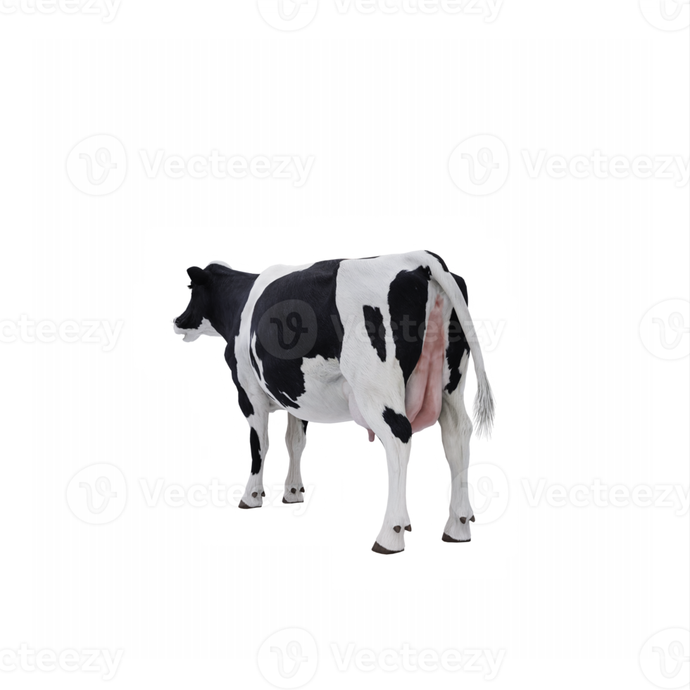 3d cow isolated png