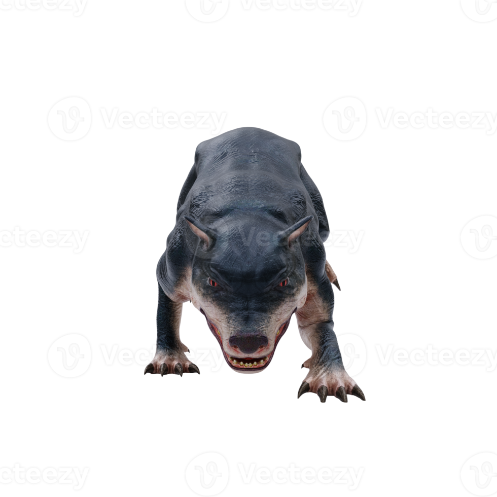 english folklore beast demon dog Barghest isolated png