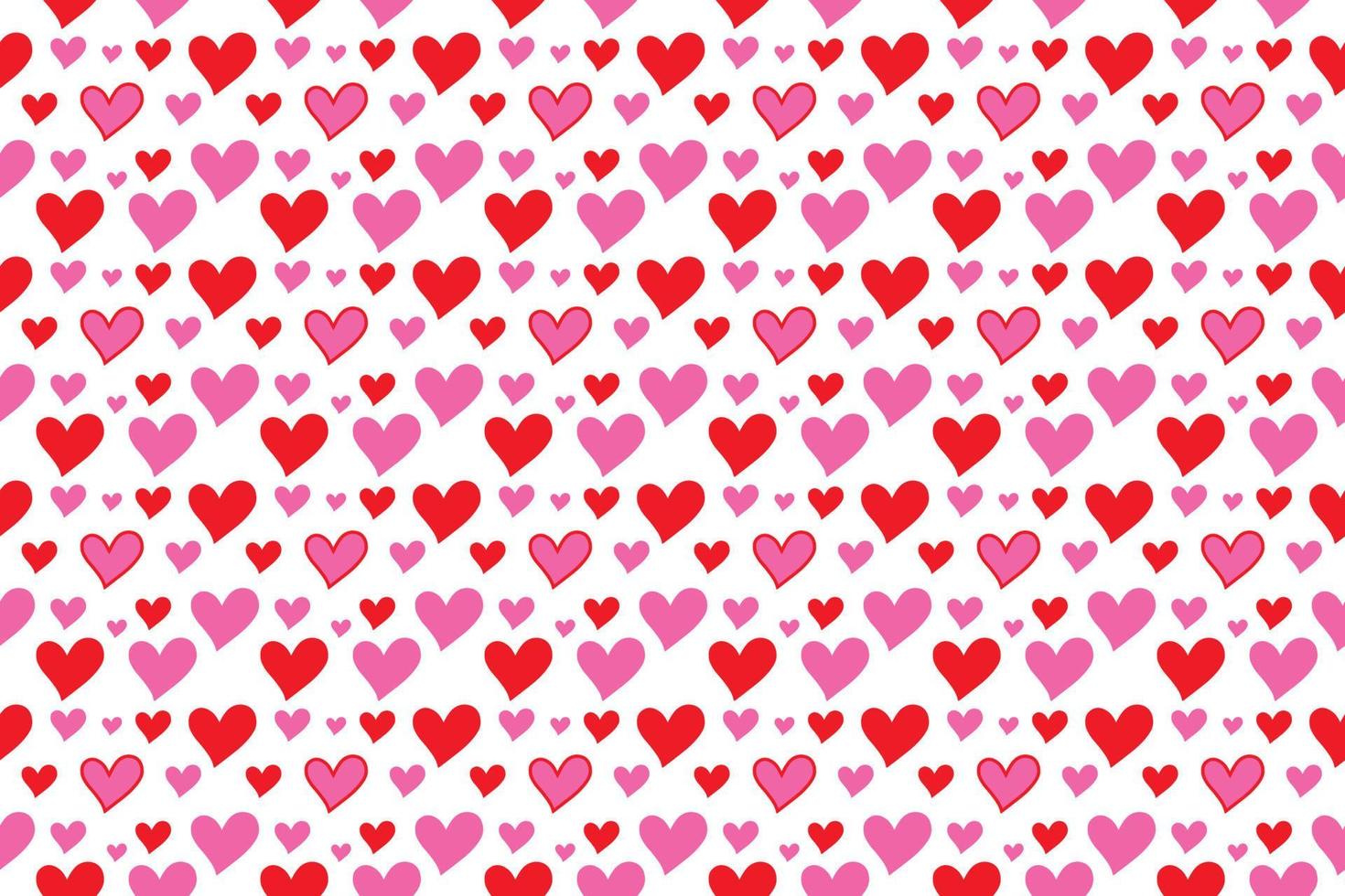 Love Shape Pattern Design vector