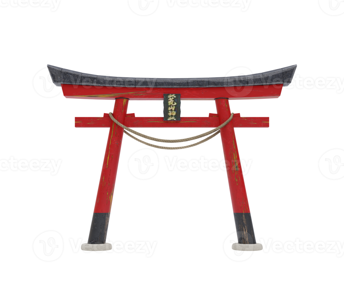 torii gate isolated model png