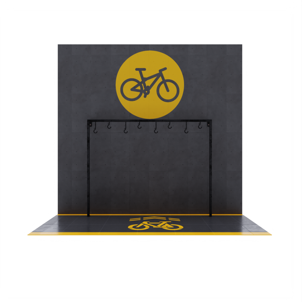 3d Bicycle Wall png