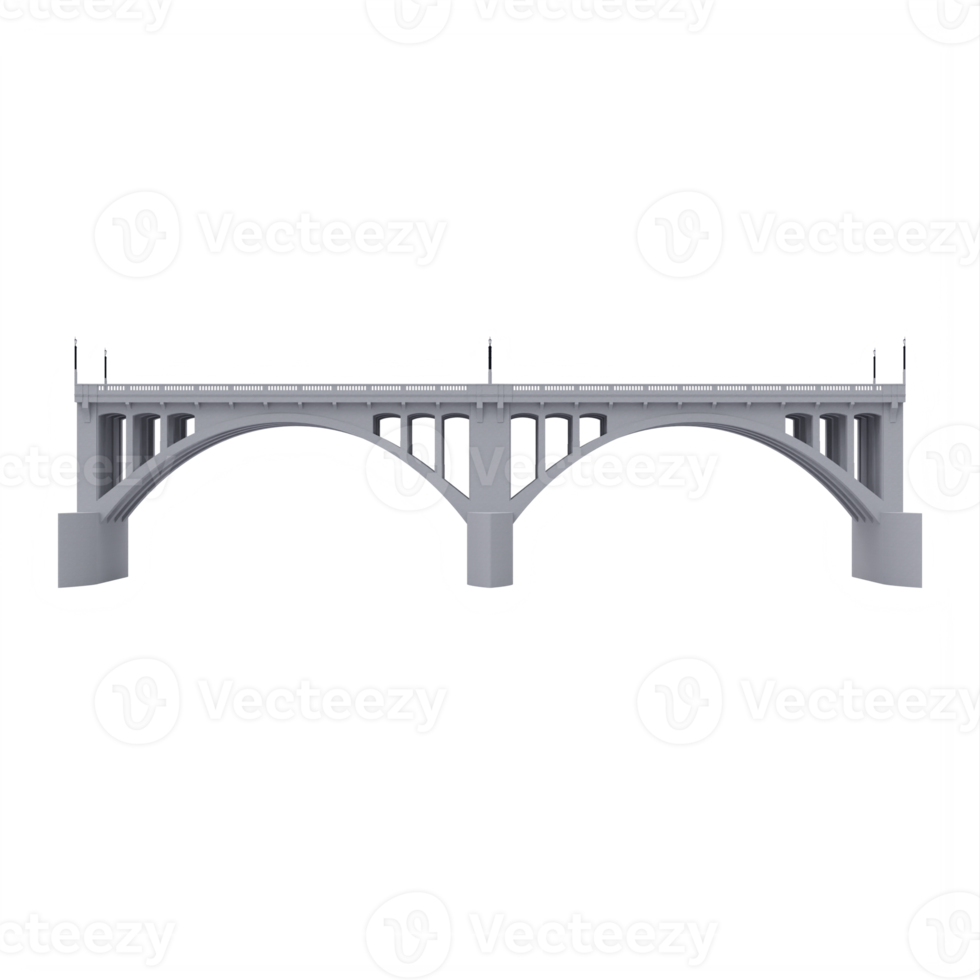 Road bridge isolated png