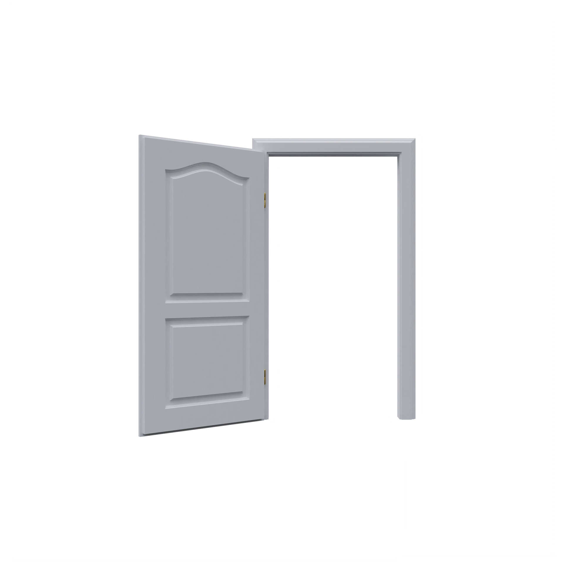 White Classic Internal Open Door isolated 18753853 PNG