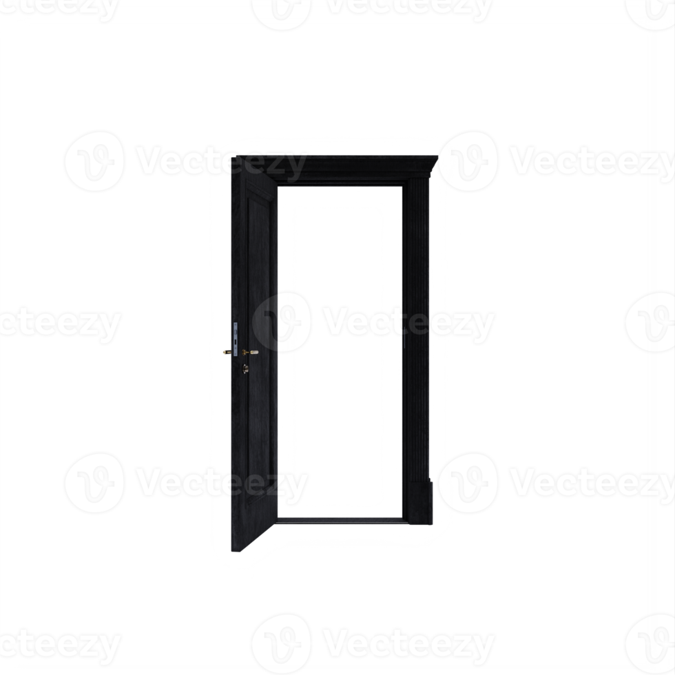 porta aberta de carvão isolada png