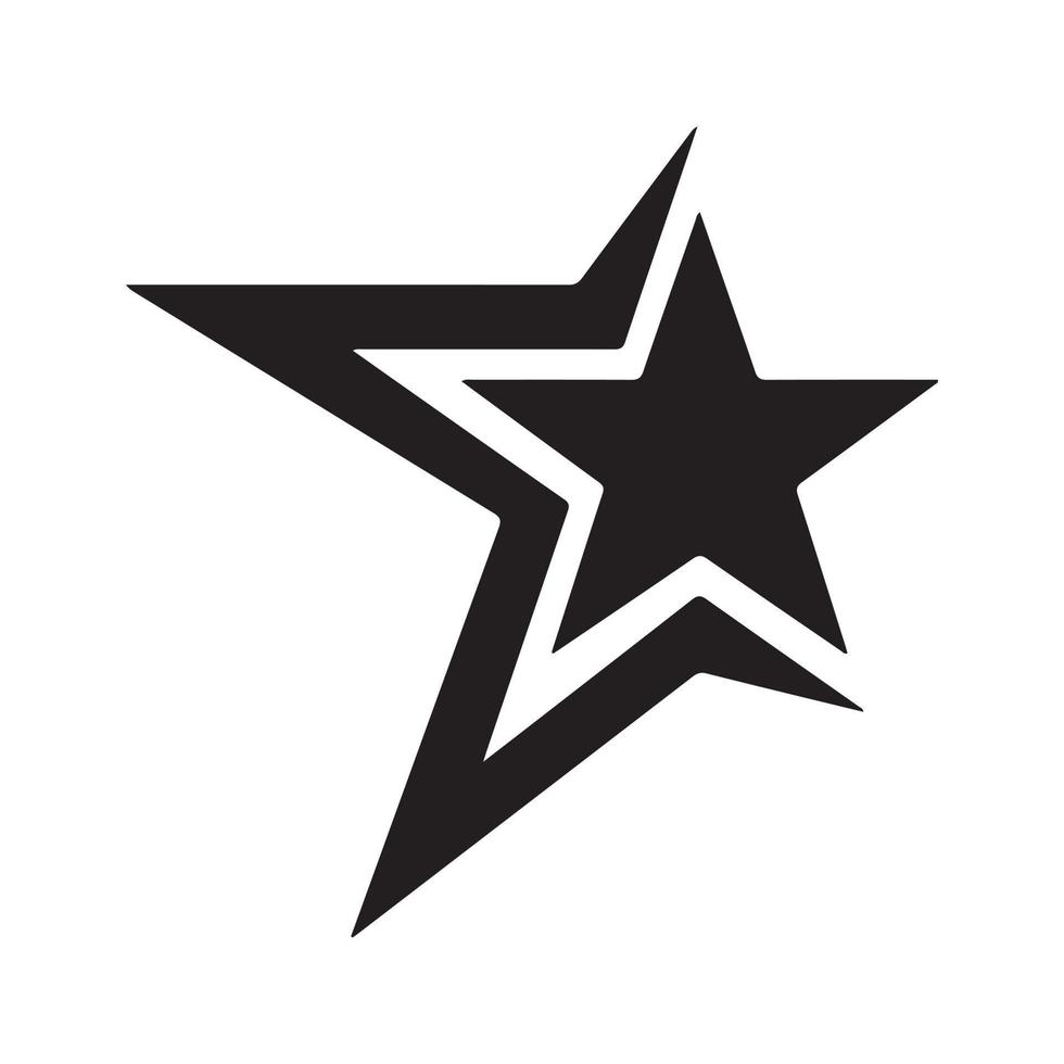 Black Star Template vector