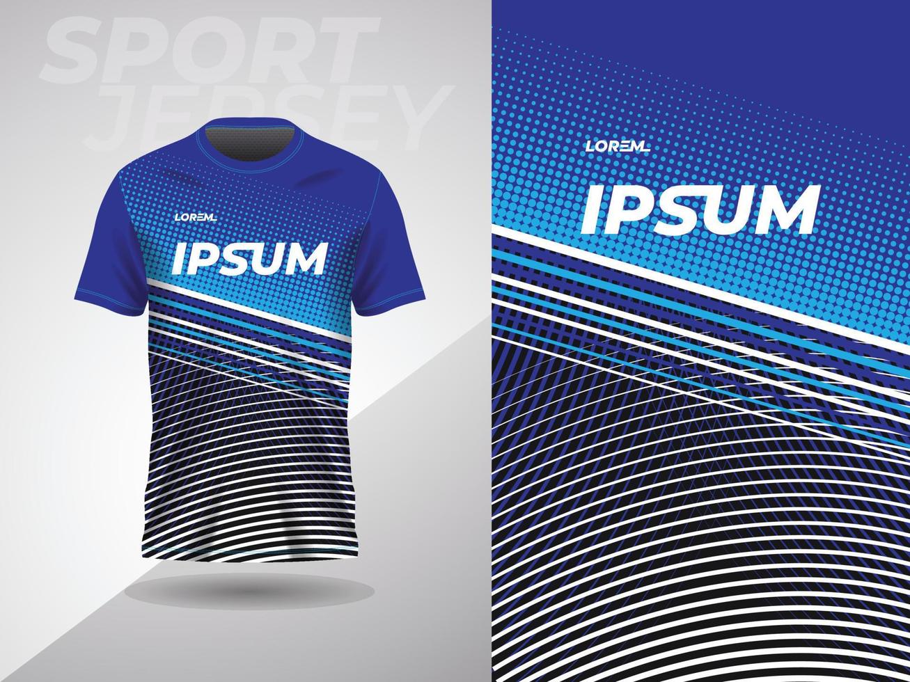 camiseta abstracta negra azul diseño de camiseta deportiva para fútbol carreras de fútbol juegos motocross ciclismo correr vector