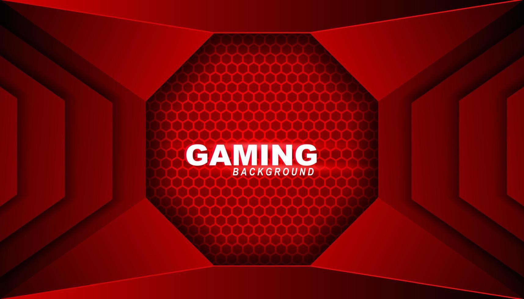 Abstract dark Red Futuristic Gaming Background,dark Red geometric background  for banner or Offline stream, gaming background template vector