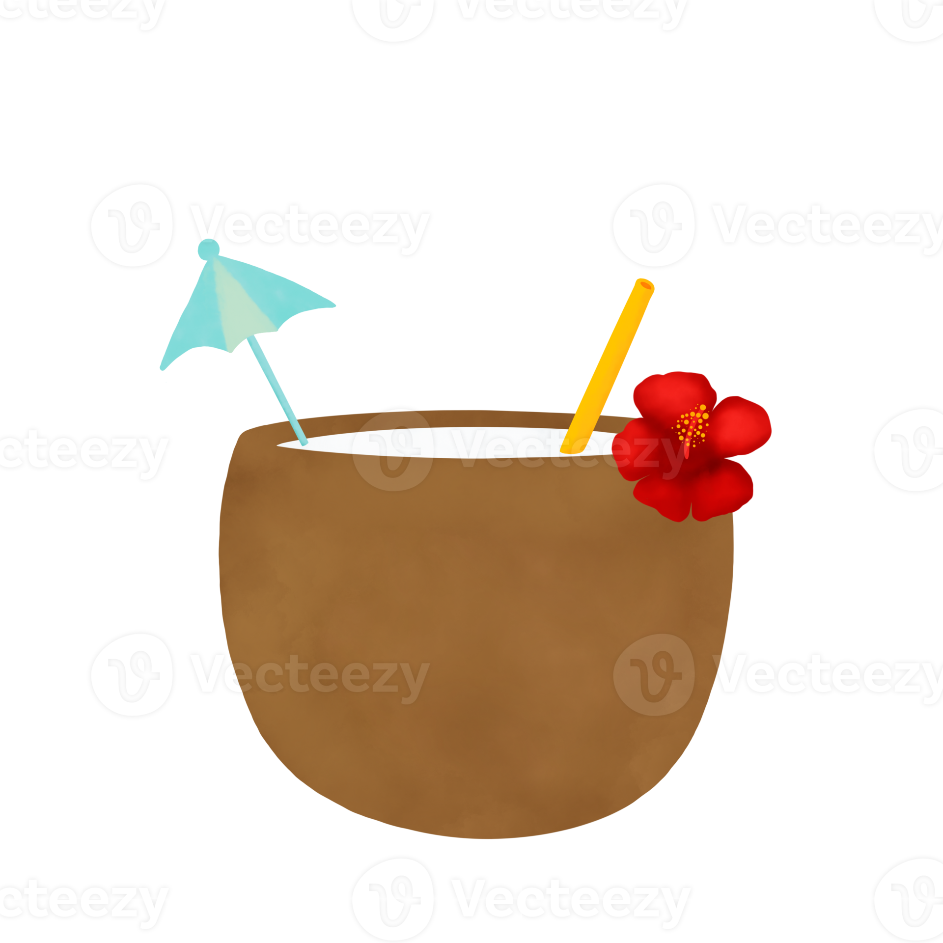 Coconut Juice Illustration 18754194 PNG