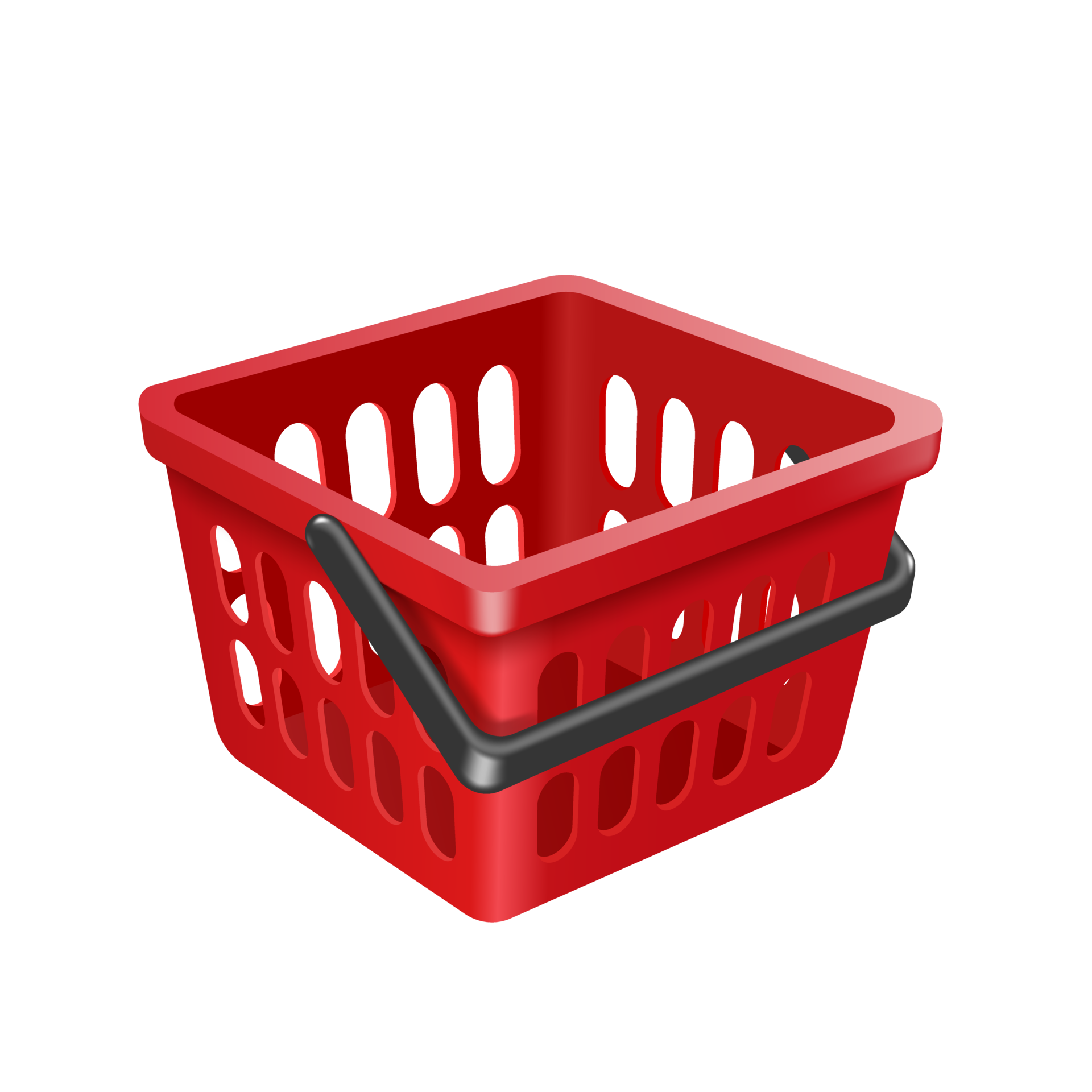 red shopping basket 18754294 PNG
