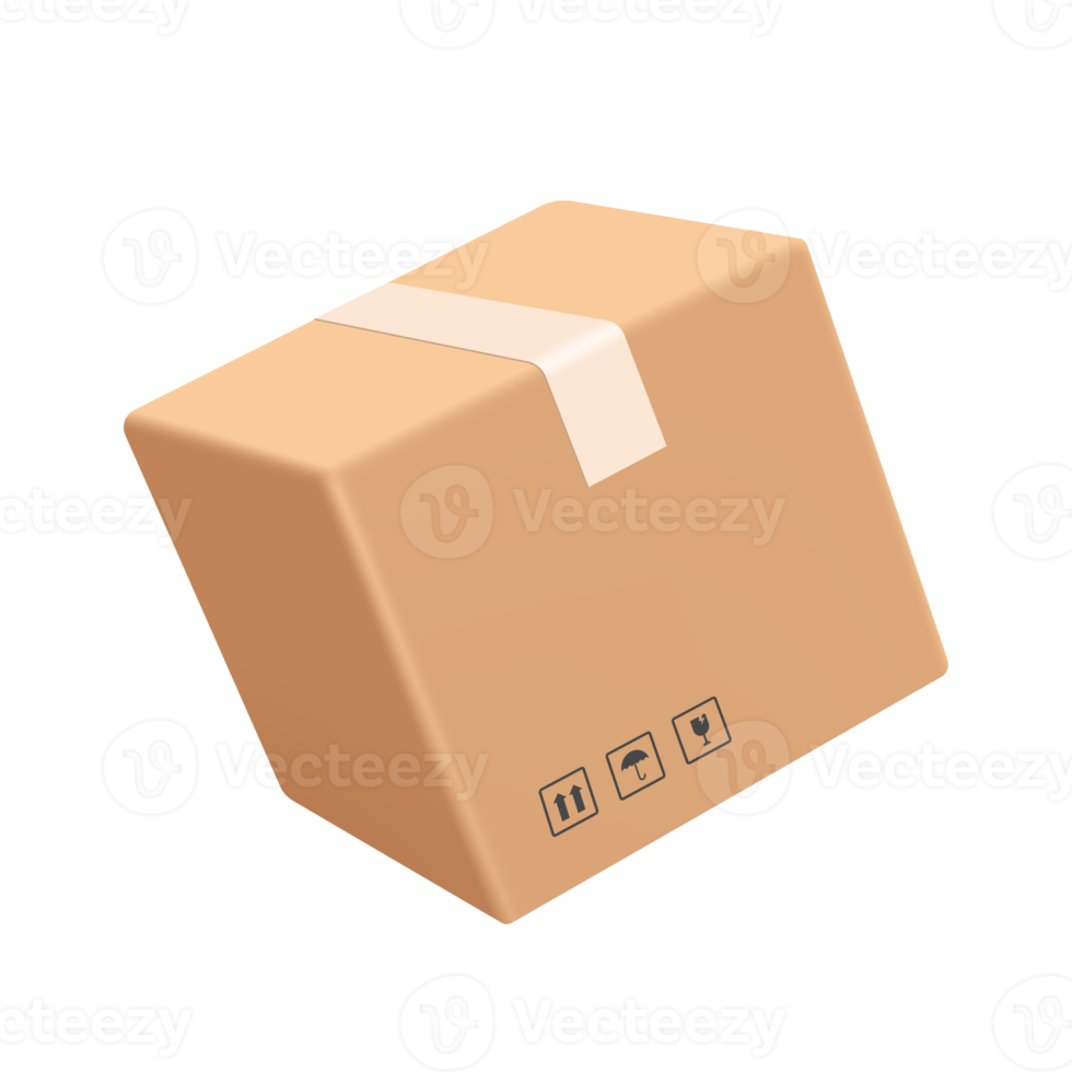 brown parcel box png