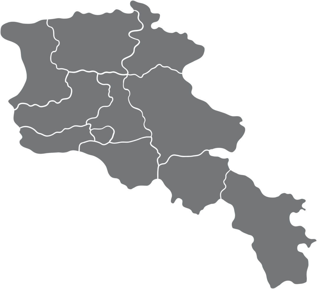 dibujo a mano alzada del mapa de armenia. png
