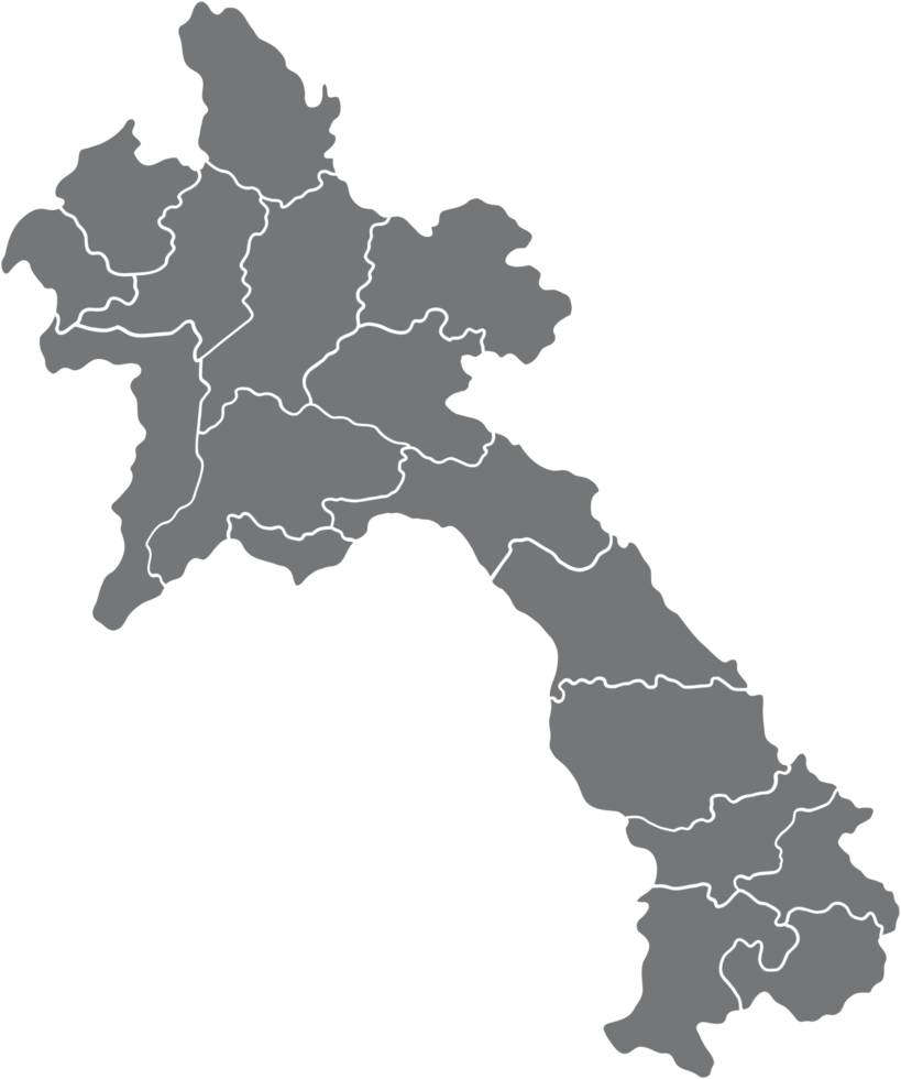 doodle freehand drawing of laos map. png