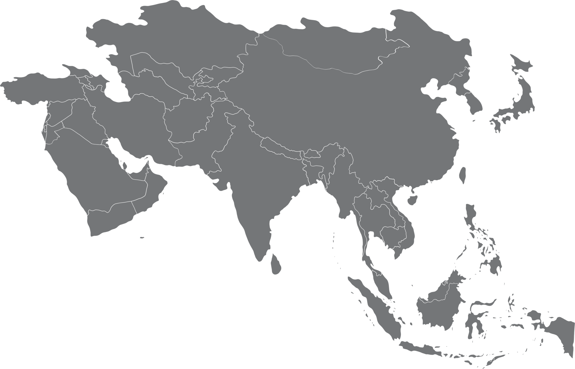 doodle freehand drawing of asia countries map. 18754397 PNG