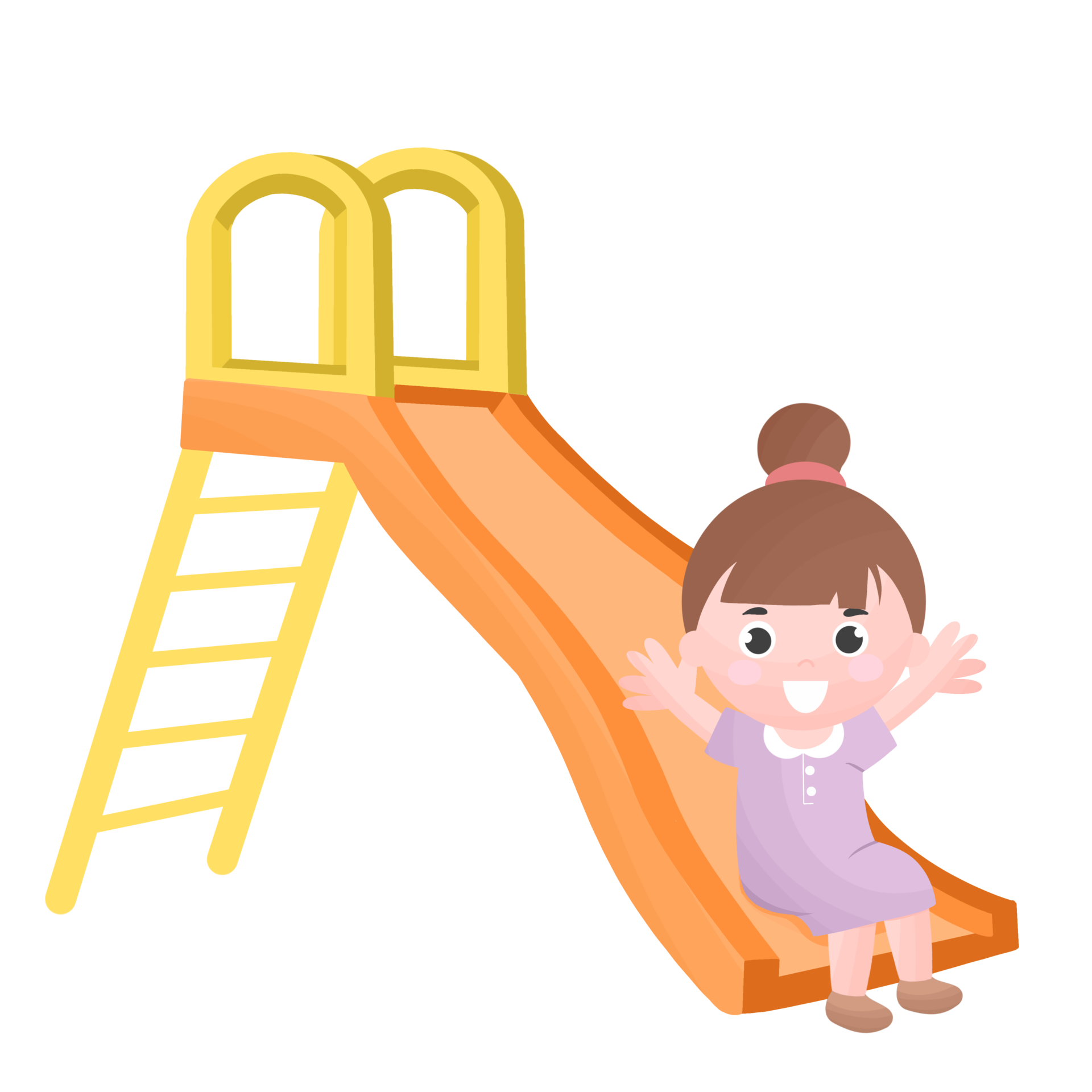 menina brincando no controle deslizante 18754587 PNG