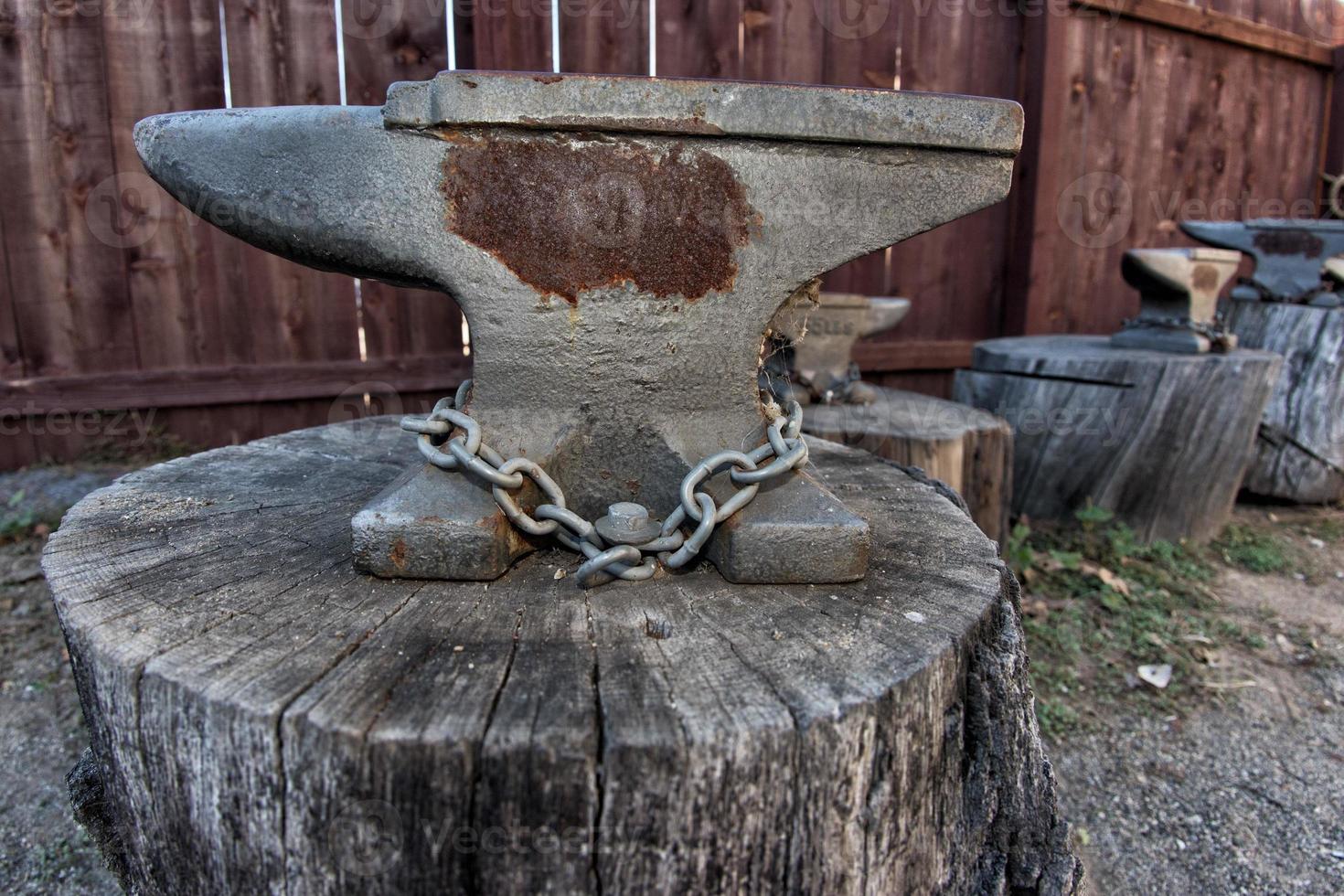 blacksmith anvil close up detail photo